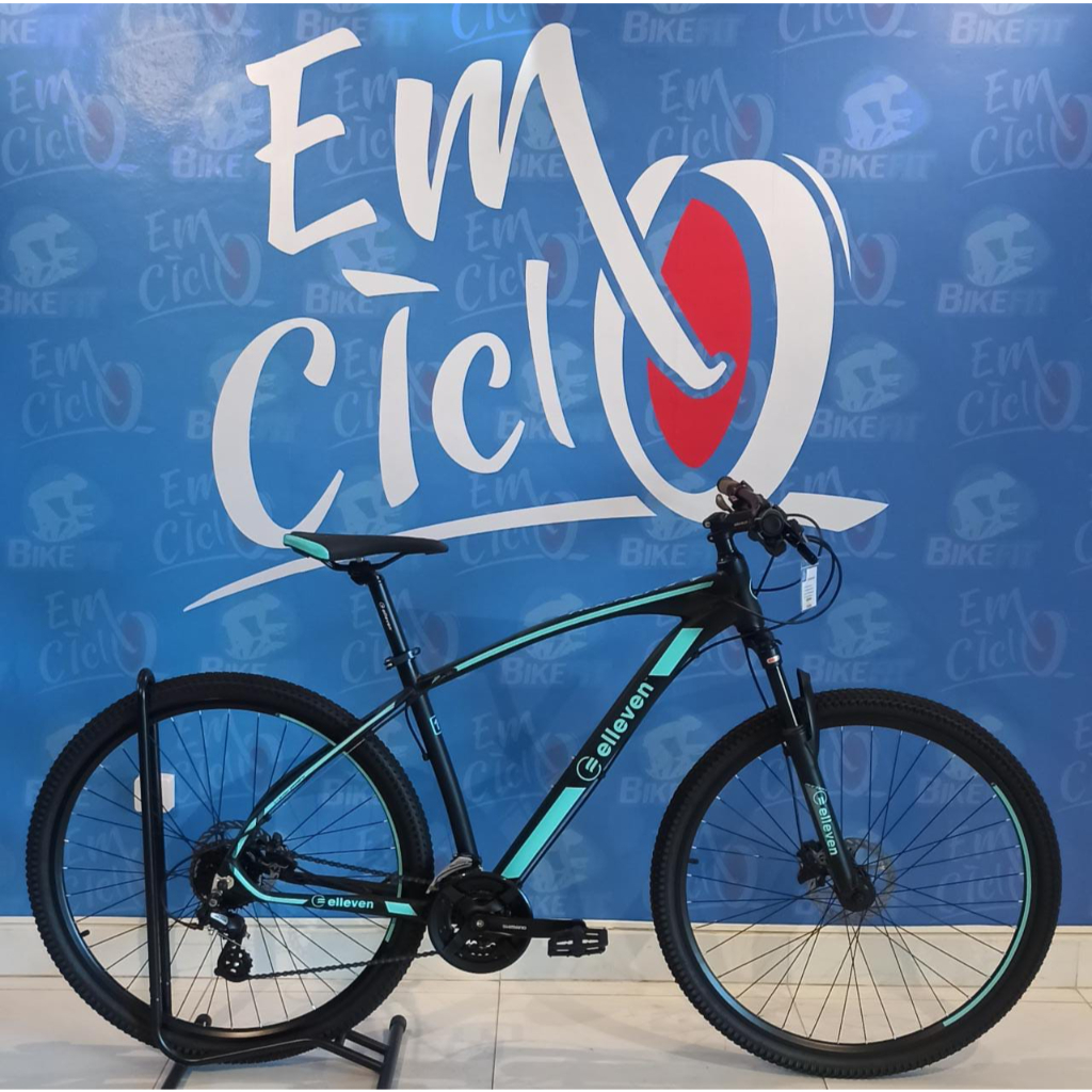 Bicicleta Elleven Rocker Preto/Azul 19" na EMCiclo Bike Shop
